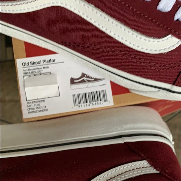 ••VANS OLD SKOOL PLATFORM Port Royale/True White W - Picture 12 of 16